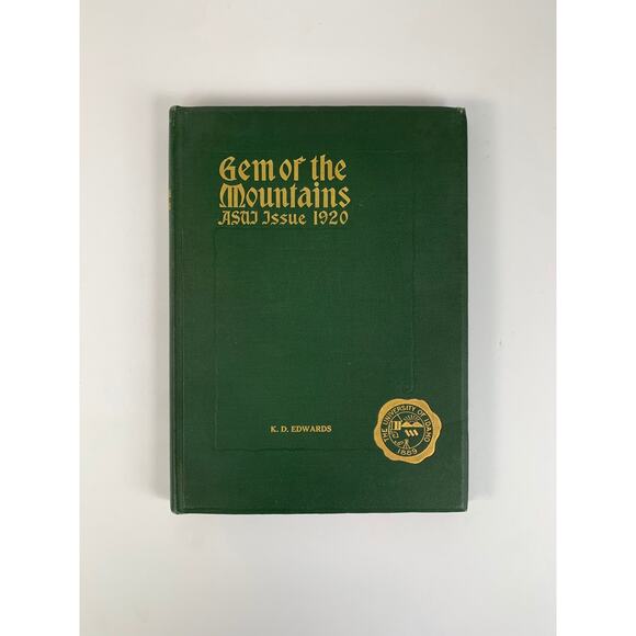 Antique Yearbook Gem of the Mountains The University of Idaho ASUJ Issue 1920 - Picture 1 of 11